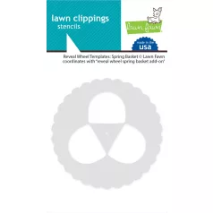   Lawn Fawn Reveal Wheel Templates: Spring Basket Templates Stencil LF3666 Lawn Clippings Coloring Stencils (1 csomag)