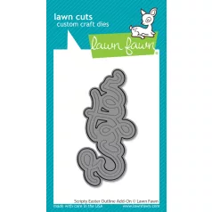   Lawn Fawn Scripty Easter Outline Add-On Vágósablon LF3690 Lawn Cuts (1 csomag)