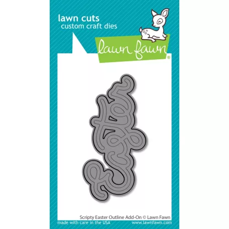 Lawn Fawn Scripty Easter Outline Add-On Vágósablon LF3690 Lawn Cuts (1 csomag)