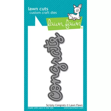 Lawn Fawn Scripty Congrats Vágósablon LF0911 Lawn Cuts (1 csomag)