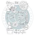 Botany Boutique - Orchid Szilikonbélyegző Craft Consortium Clear Stamps (1 csomag)