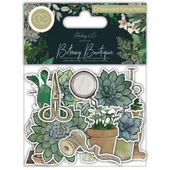   Botany Boutique Chipboard díszítőelem Craft Consortium Chipboard Ephemera (1 csomag)
