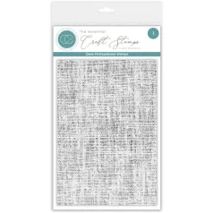   Fotopolimer bélyegző Linen Texture Craft Consortium A6 Clear Photopolymer Stamps (1 csomag)