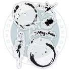 Fotopolimer bélyegző Ink & Coffee Stains  Craft Consortium A6 Clear Photopolymer Stamps (1 csomag)