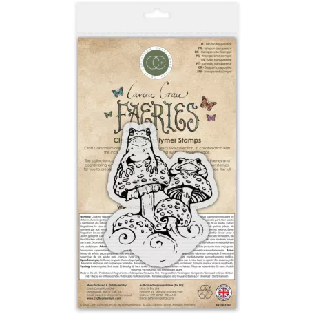 Fotopolimer bélyegző Fairies - Toads Craft Consortium A6 Clear Photopolymer Stamps (1 csomag)