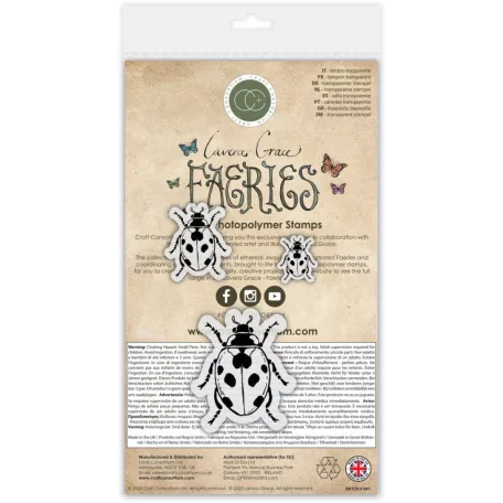 Fotopolimer bélyegző Fairies - Ladybird Craft Consortium A6 Clear Photopolymer Stamps (1 csomag)