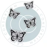   Fotopolimer bélyegző Fairies - Butterflies Craft Consortium A6 Clear Photopolymer Stamps (1 csomag)