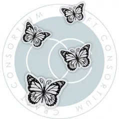   Fotopolimer bélyegző Fairies - Butterflies Craft Consortium A6 Clear Photopolymer Stamps (1 csomag)