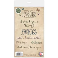   Fotopolimer bélyegző Fairies - Sentiments Craft Consortium A6 Clear Photopolymer Stamps (1 csomag)