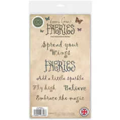   Fotopolimer bélyegző Fairies - Sentiments Craft Consortium A6 Clear Photopolymer Stamps (1 csomag)