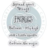   Fotopolimer bélyegző Fairies - Sentiments Craft Consortium A6 Clear Photopolymer Stamps (1 csomag)