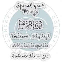   Fotopolimer bélyegző Fairies - Sentiments Craft Consortium A6 Clear Photopolymer Stamps (1 csomag)
