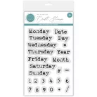 Fotopolimer bélyegző Days of the Week Craft Consortium A6 Clear Photopolymer Stamps (1 csomag)