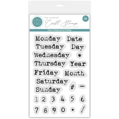   Fotopolimer bélyegző Days of the Week Craft Consortium A6 Clear Photopolymer Stamps (1 csomag)