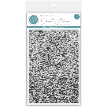Fotopolimer bélyegző Leather Texture Craft Consortium A6 Clear Photopolymer Stamps (1 csomag)