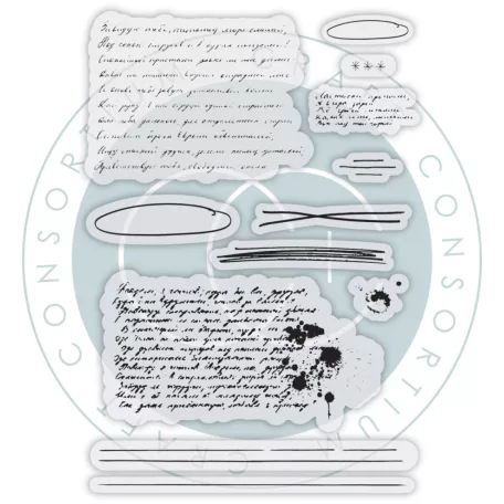 Fotopolimer bélyegző Handwritting Craft Consortium A6 Clear Photopolymer Stamps (1 csomag)