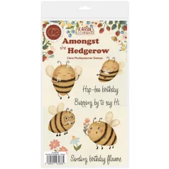  Amongst the Hedgerow - Buzzing Fotopolimer bélyegző Craft Consortium A6 Clear Photopolymer Stamps (1 csomag)