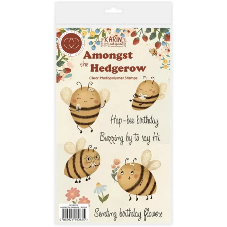 Amongst the Hedgerow - Buzzing Fotopolimer bélyegző Craft Consortium A6 Clear Photopolymer Stamps (1 csomag)