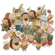   Amongst the Hedgerow Chipboard díszítőelem Craft Consortium Chipboard Ephemera (1 csomag)