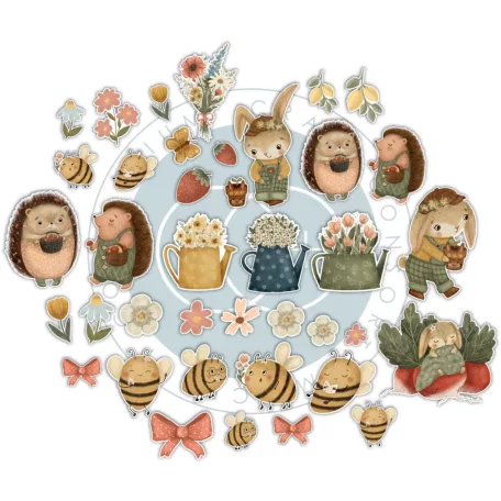 Amongst the Hedgerow Chipboard díszítőelem Craft Consortium Chipboard Ephemera (1 csomag)