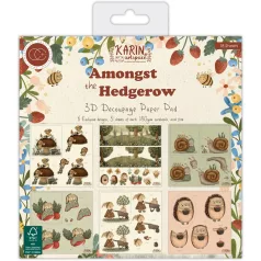   Amongst the Hedgerow Papírkészlet 8" (20 cm) Craft Consortium Decoupage Paper Pad (18 lap)