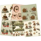 Amongst the Hedgerow Papírkészlet 8" (20 cm) Craft Consortium Decoupage Paper Pad (18 lap)