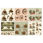 Amongst the Hedgerow Papírkészlet 8" (20 cm) Craft Consortium Decoupage Paper Pad (18 lap)