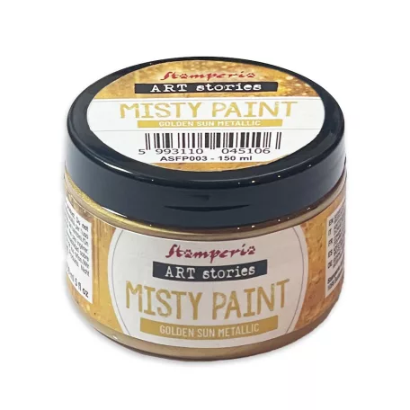 Stamperia Ködös Hatású Festék Golden Sun Art Stories Misty Paint Metallic (150 ml)