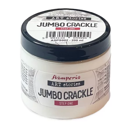 Stamperia Kreatív textúrpaszta Jumbo Crackle Transparent Step 1 Art Stories Texture Paste (200 ml)