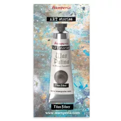   Stamperia Patina viaszpaszta válogatás Titan Silver Art Stories Wax Patina (40 ml)