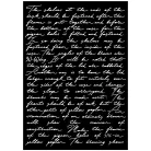 Stamperia Writings Vastag stencil A3  Art Stories A3 Big Stencil Writings (KSTDA3005) (1 db)