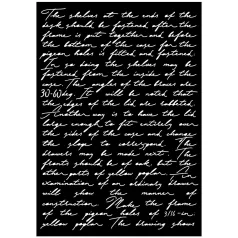   Stamperia Writings Vastag stencil A3  Art Stories A3 Big Stencil Writings (KSTDA3005) (1 db)