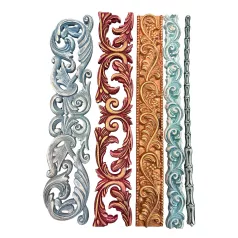   Stamperia Stripes Szilikon öntőforma A4  Art Stories Big A4 Silicon Mould (1 db)