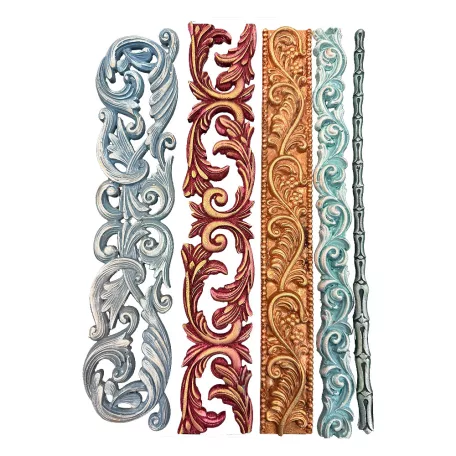 Stamperia Stripes Szilikon öntőforma A4  Art Stories Big A4 Silicon Mould (1 db)