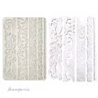 Stamperia Stripes Szilikon öntőforma A4  Art Stories Big A4 Silicon Mould (1 db)