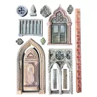 Stamperia Venice City of Art Szilikon öntőforma A5 Architecture Silicon Mould (1 db)