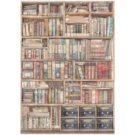   Stamperia Venice City of Art Rizspapír A4 Vintage Books Rice Paper (1 ív)