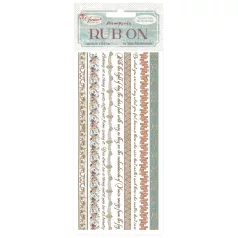   Stamperia Venice City of Art Kaparós matrica  Stripes Rub-On (1 ív)