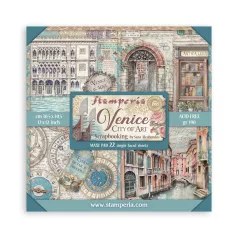   Stamperia Venice City of Art Papírkészlet 12" (30 cm) Single Face Maxi Paper Pack (22 ív)