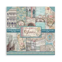   Stamperia Venice City of Art Papírkészlet 8" (20 cm)  Paper Pack (10 ív)