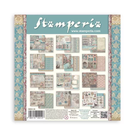 Stamperia Venice City of Art Papírkészlet 8" (20 cm)  Paper Pack (10 ív)