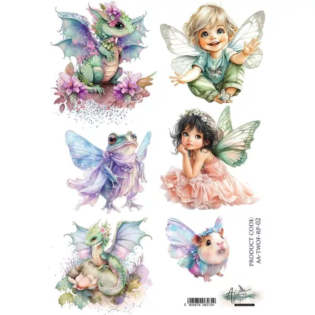 Alchemy of Art Rizspapír A4 - The World of Fairies - 2 - Rice Paper (1 ív)