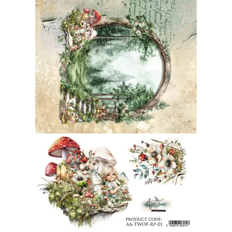Alchemy of Art Rizspapír A4 - The World of Fairies - 1 - Rice Paper (1 ív)