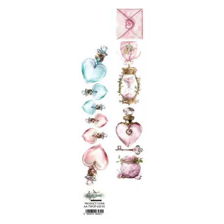 Alchemy of Art Kivágóív 30cm x 5cm The World of Fairies Extras to Cut (1 ív)