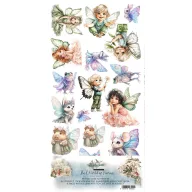   Alchemy of Art Kivágóív 6"x12" (15cm x 30 cm) The World of Fairies Extras to Cut Set (1 csomag)