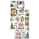 Alchemy of Art Kivágóív 6"x12" (15cm x 30 cm) The World of Fairies Extras to Cut Set (1 csomag)