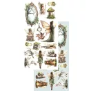 Alchemy of Art Kivágóív 6"x12" (15cm x 30 cm) The World of Fairies Extras to Cut Set (1 csomag)