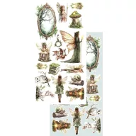   Alchemy of Art Kivágóív 6"x12" (15cm x 30 cm) The World of Fairies Extras to Cut Set (1 csomag)
