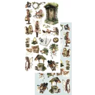   Alchemy of Art Kivágóív 6"x12" (15cm x 30 cm) The World of Fairies Extras to Cut Set (1 csomag)