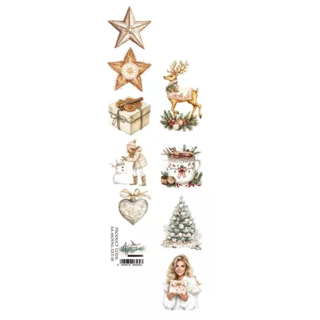 Alchemy of Art Kivágóív 30cm x 5cm Magic of the Northern Lights Extras to Cut (1 ív)